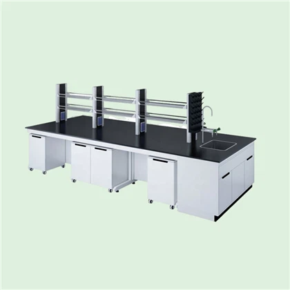 모든 강철 실험실 벤치